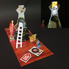 Pop-up Christmas Card with Lights